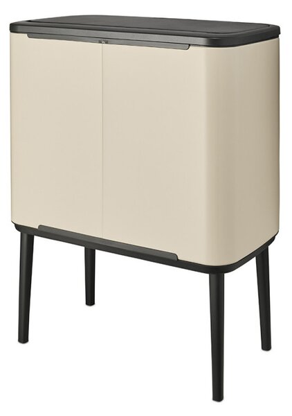 Кош за смет Brabantia Bo Touch 1005550, 3х11 л, Плавно и безшумно отваряне, Голям отвор, Бежов