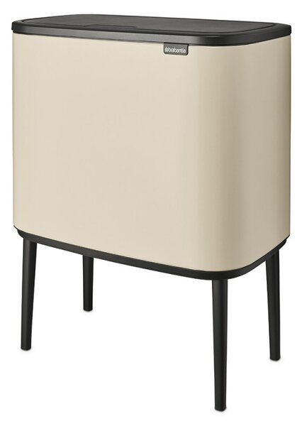 Кош за смет Brabantia Bo Touch 1005550, 3х11 л, Плавно и безшумно отваряне, Голям отвор, Бежов