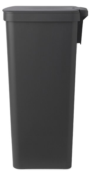 Кош за смет с педал Brabantia StepUp 1005557, 40 л, Екологични материали, Голям отвор, Тъмносив