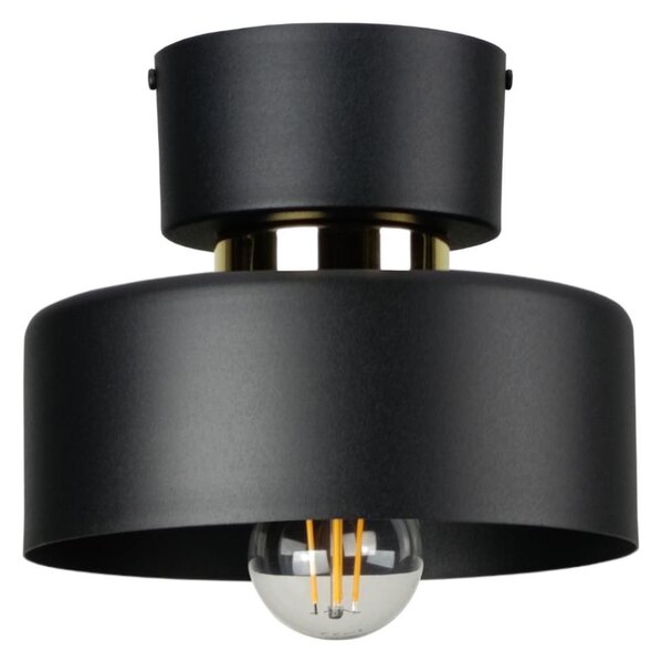 Таванно осветително тяло IGNIA 1xE27/60W/230V черно/златно