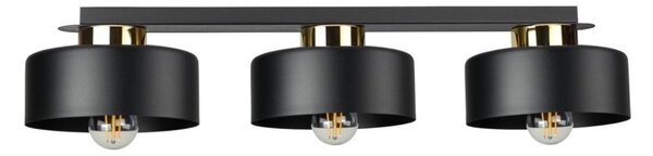 Таванно осветително тяло IGNIA 3xE27/60W/230V черно/златно
