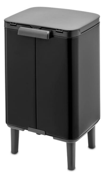 Кош за боклук Brabantia Bo Small Hi 1006645, 7 л, Повдигнат, Плавно и безшумно отваряне, Черен мат