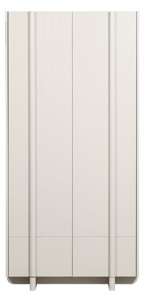 Кремав модулен шкаф от борова дървесина 101x210 cm Basu - WOOOD
