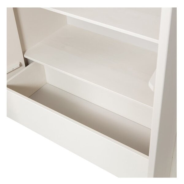 Кремав модулен шкаф от борова дървесина 101x210 cm Basu - WOOOD