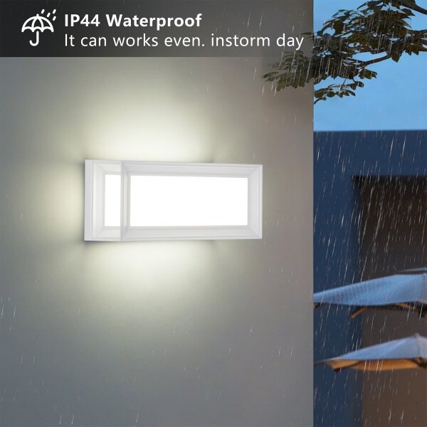 Brilagi - LED Външно стенно осветително тяло PARKER LED/12W/230V бяло IP44