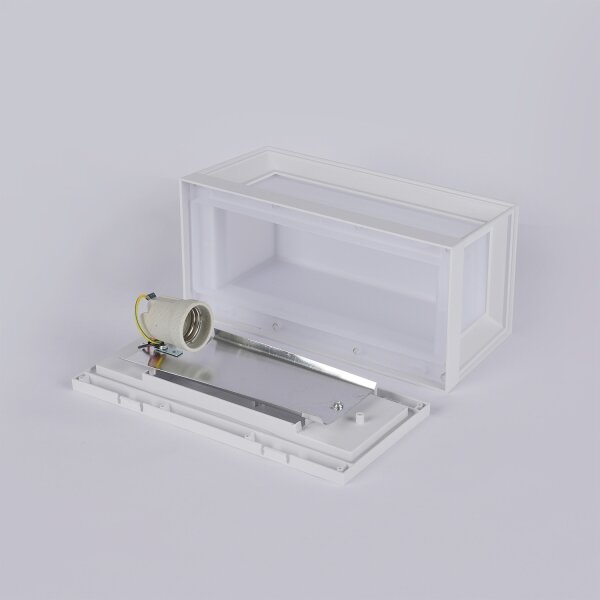 Brilagi - Външно стеново осветително тяло PARKER 1xE27/60W/230V бяло IP44