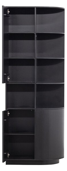 Черен TV комплект от масивен бор 356x210 cm Finca – WOOOD