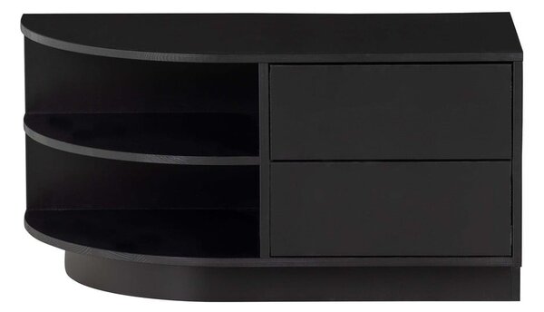 Черен TV комплект от масивен бор 358x210 cm Finca – WOOOD