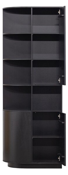 Черен TV комплект от масивен бор 356x210 cm Finca – WOOOD