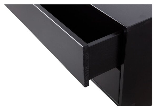 Черен TV комплект от масивен бор 356x210 cm Finca – WOOOD