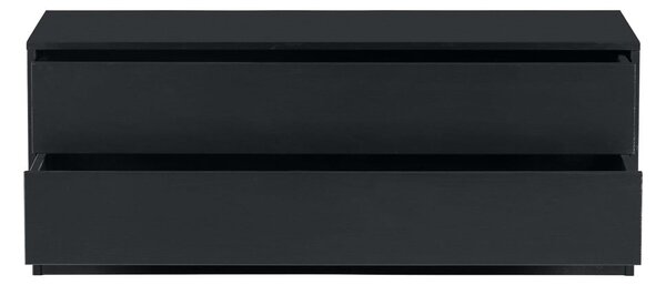 Черен TV комплект от масивен бор 356x210 cm Finca – WOOOD