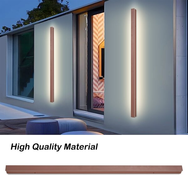 Brilagi-LED Външно стенно осветително тяло LINEAR LED/32W/230V 3000K IP65 140 cm кафяво CRI 90