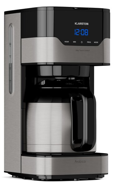 Klarstein Arabica 800W, кафе машина, 1.5 l, EasyTouch Control, сребърно/черна