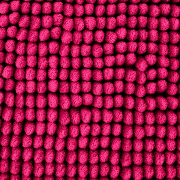 Тъмнорозов килим за баня 50x80 cm Bobble – Catherine Lansfield