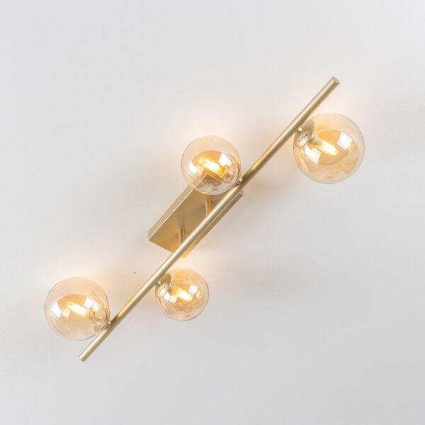 Brilagi - LED Полилей за повърхностен монтаж MILLA 4xG9/3W/230V златист