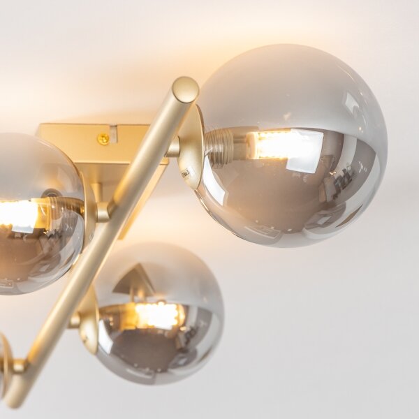Brilagi - LED Полилей за повърхностен монтаж MILLA 4xG9/3W/230V златист/опушен
