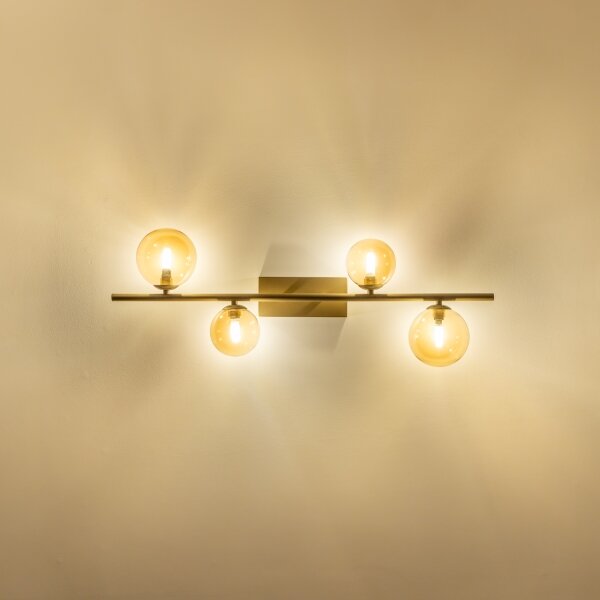 Brilagi - LED Полилей за повърхностен монтаж MILLA 4xG9/3W/230V златист