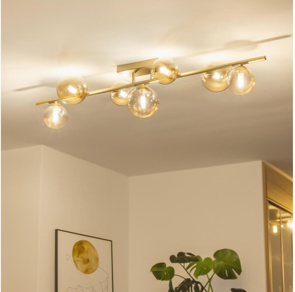 Brilagi - LED Полилей за повърхностен монтаж MILLA 7xG9/3W/230V златист