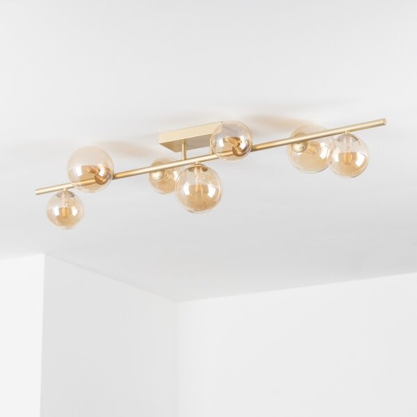 Brilagi - LED Полилей за повърхностен монтаж MILLA 7xG9/3W/230V златист