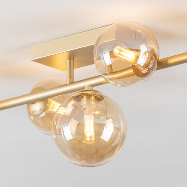 Brilagi - LED Полилей за повърхностен монтаж MILLA 7xG9/3W/230V златист