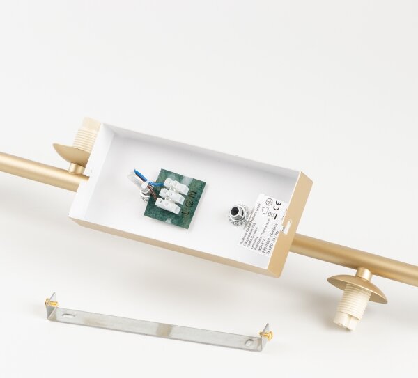 Brilagi - LED Полилей за повърхностен монтаж MILLA 7xG9/3W/230V златист/опушен