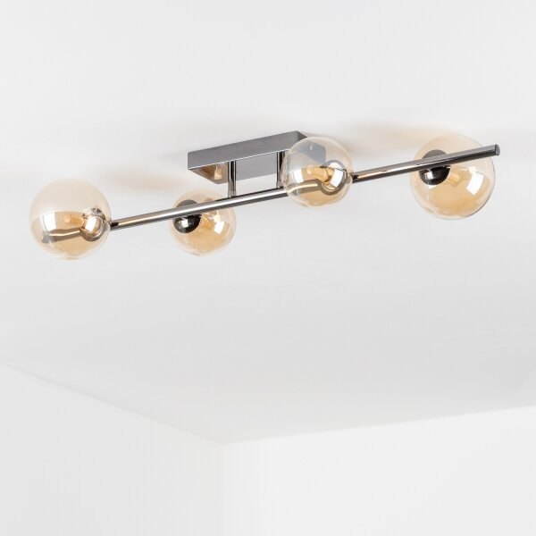 Brilagi - LED повърхностно монтиран полилей MILLA 4xG9/3W/230V черен хром/злато