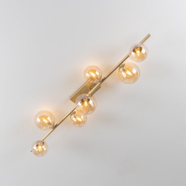 Brilagi - LED Полилей за повърхностен монтаж MILLA 7xG9/3W/230V златист