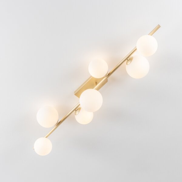 Brilagi - LED Полилей за повърхностен монтаж MILLA 7xG9/3W/230V златист/бял