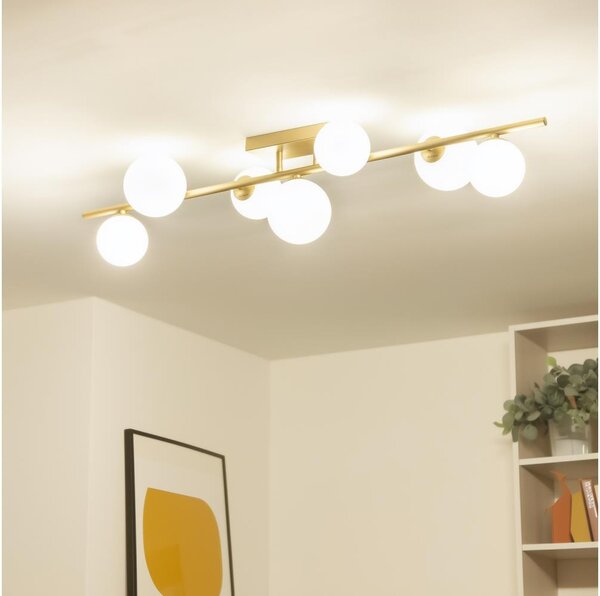 Brilagi - LED Полилей за повърхностен монтаж MILLA 7xG9/3W/230V златист/бял