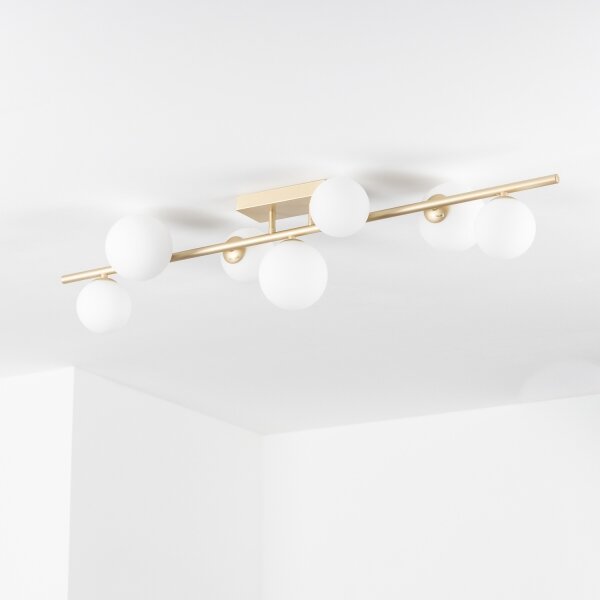 Brilagi - LED Полилей за повърхностен монтаж MILLA 7xG9/3W/230V златист/бял