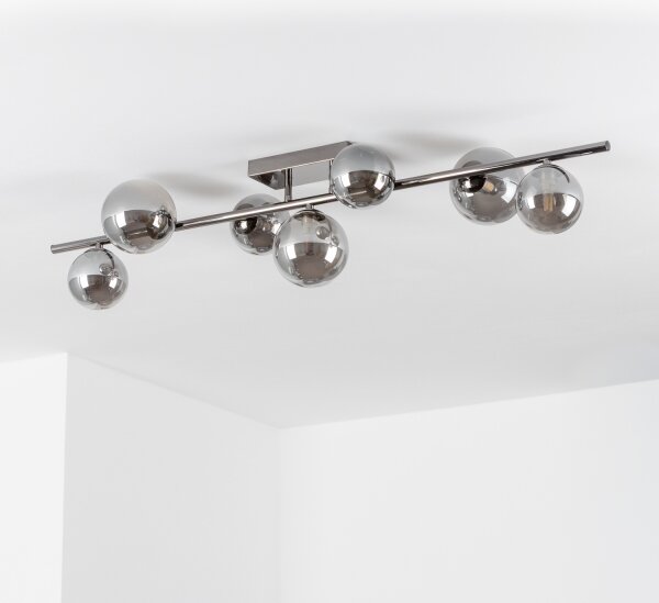 Brilagi - LED повърхностно монтиран полилей MILLA 7xG9/3W/230V черен хром/опушен