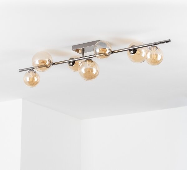 Brilagi - LED повърхностно монтиран полилей MILLA 7xG9/3W/230V черен хром/златен