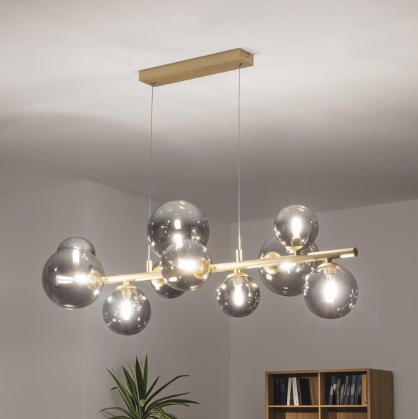 Brilagi - LED Пендел MILLA 10xG9/3W/230V златист/опушен