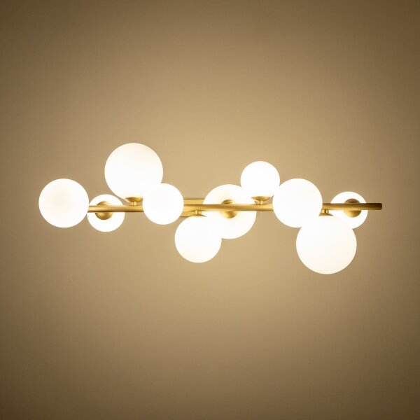 Brilagi - LED Пендел MILLA 10xG9/3W/230V златист/бял