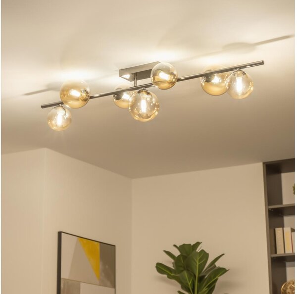 Brilagi - LED повърхностно монтиран полилей MILLA 7xG9/3W/230V черен хром/златен