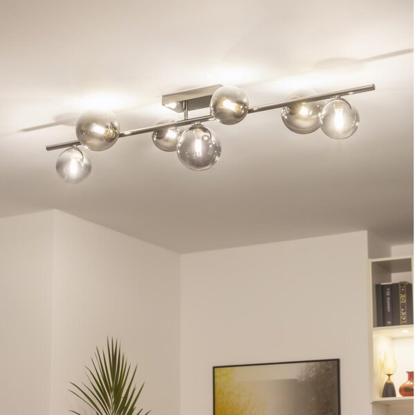 Brilagi - LED повърхностно монтиран полилей MILLA 7xG9/3W/230V черен хром/опушен