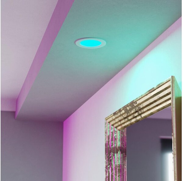 Eglo 901431-LED RGBW таванно вградено осветително тяло FUEVA-Z LED/5W/230V 12cm IP44 бяло