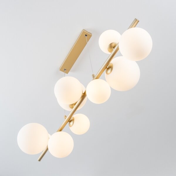 Brilagi - LED Пендел MILLA 10xG9/3W/230V златист/бял