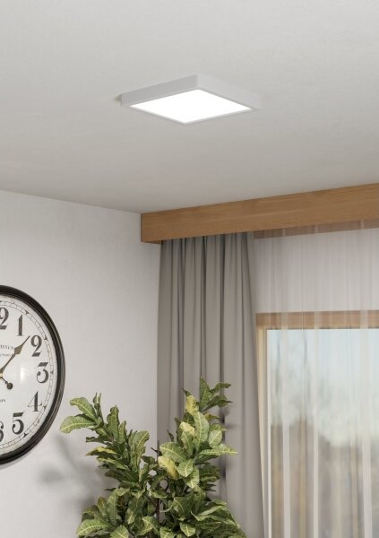 Eglo 901378 -LED RGBW димируемо таванно осветително тяло за баня FUEVA-Z LED/10,5W/230V 22x22cm IP44 бяло