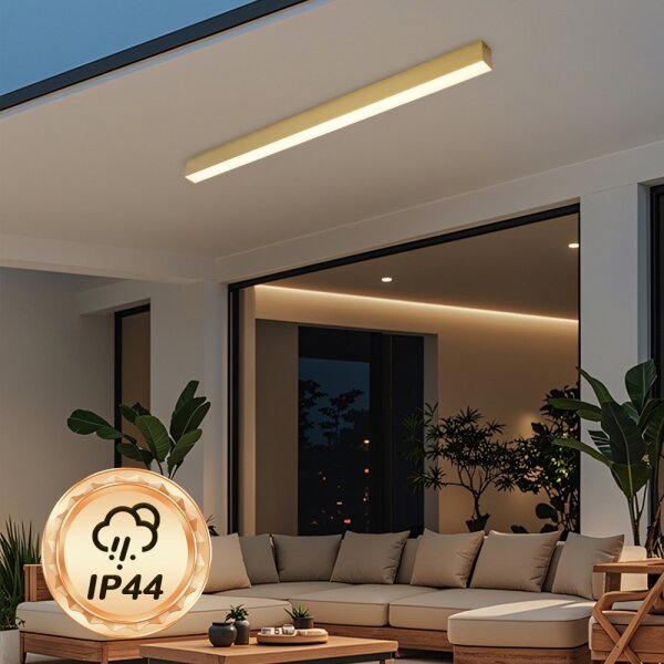 Brilagi - LED таванно осветително тяло за баня SLEEKLINE LED/40W/230V златисто IP44