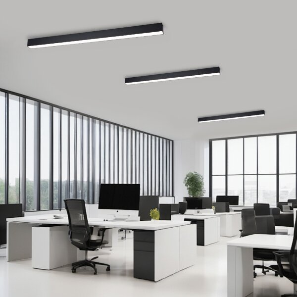 Brilagi - Димируем LED таванен плафон SLEEKLINE LED/40W/230V Wi-Fi Tuya, черен + дистанционно управление