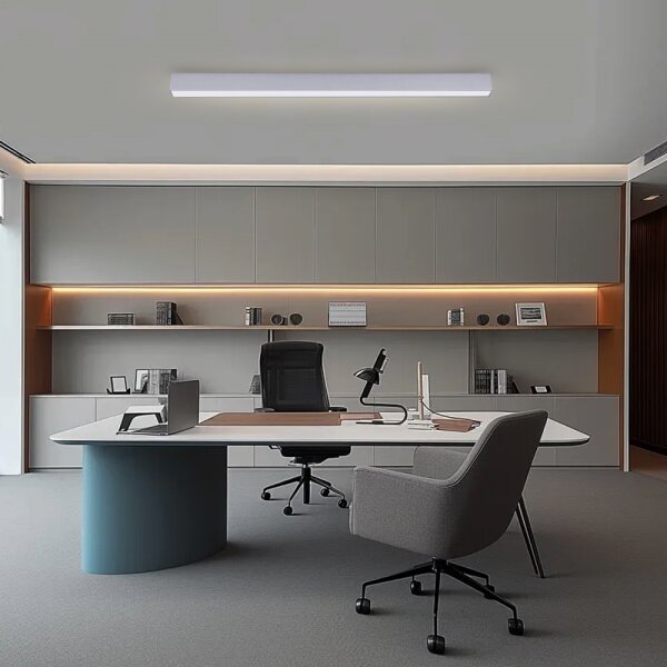 Brilagi - LED димируемо таванно осветително тяло SLEEKLINE LED/40W/230V Wi-Fi Tuya сребристо + дистанционно управление
