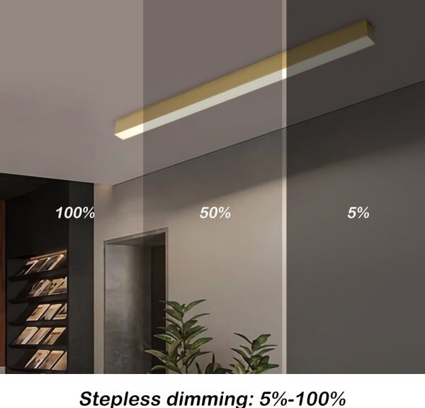 Brilagi - LED димируема таванна лампа SLEEKLINE LED/40W/230V Wi-Fi Tuya златна + дистанционно управление
