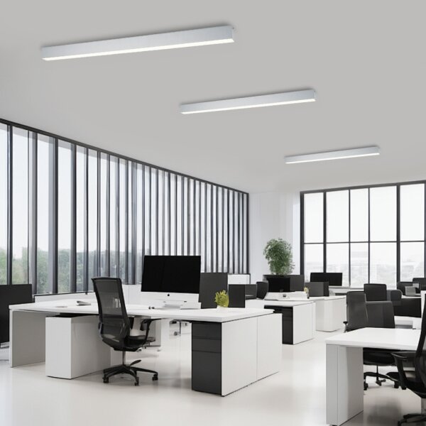 Brilagi - LED димируемо таванно осветително тяло SLEEKLINE LED/40W/230V Wi-Fi Tuya сребристо + дистанционно управление