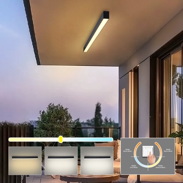 Brilagi - LED таванно осветително тяло за баня SLEEKLINE LED/40W/230V черно IP44