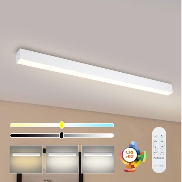 Brilagi - LED димируемо таванно осветително тяло SLEEKLINE LED/40W/230V Wi-Fi Tuya бяло+дистанционно