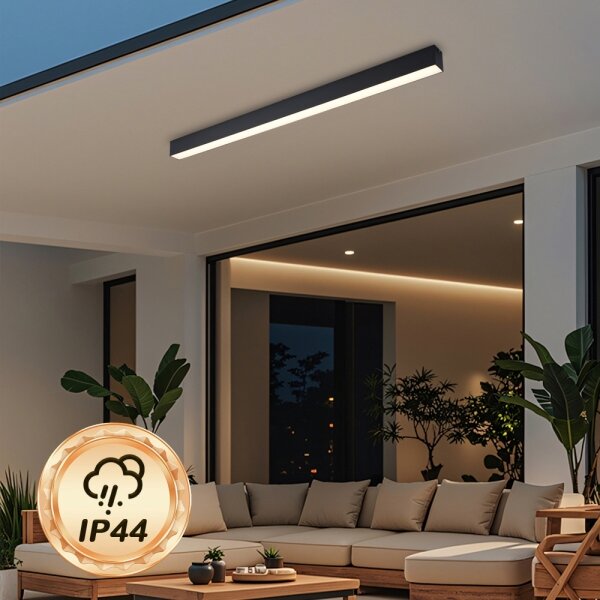 Brilagi - LED таванно осветително тяло за баня SLEEKLINE LED/40W/230V черно IP44