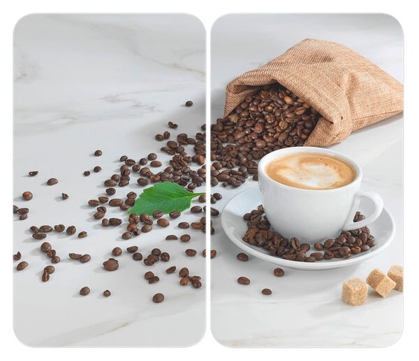 Капаци за печка 2 бр. от закалено стъкло 52x30 cm Café Aromatica – Maximex