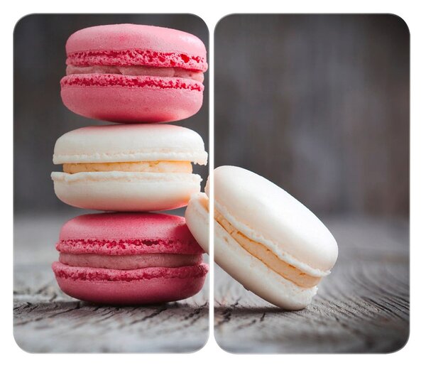 Комплект от 2 стъклени капака за печка , 52 x 30 cm Macarons - Wenko