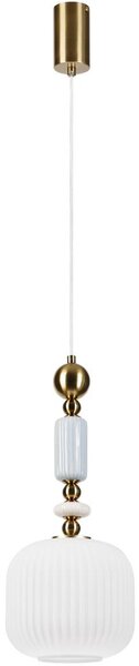 Полилей на кабел ROYAL 1xE27/15W/230V златист/бял